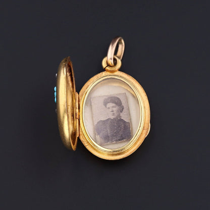 Antique Forget-me-Not Locket | Antique Locket