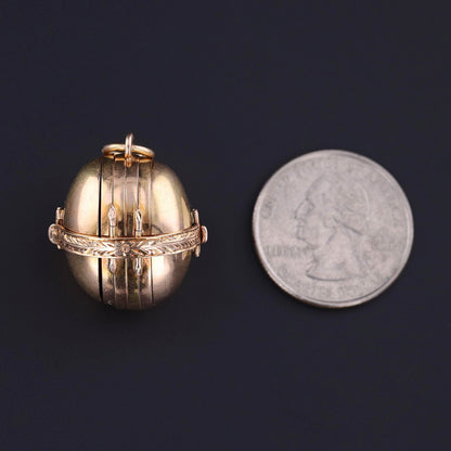 Antique Folding Locket of 14k Gold
