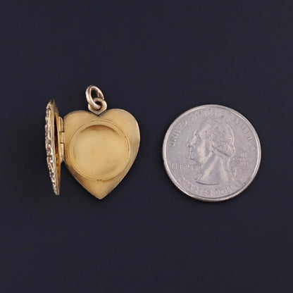 Antique Heart Locket of 14k Gold