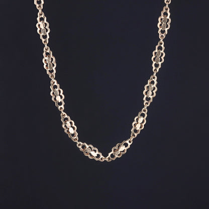 Antique Fancy Link Chain of 9ct Gold