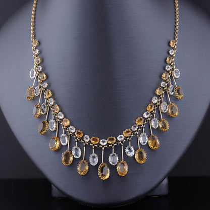 Antique Fringe Necklace of 15ct Gold